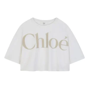 Chloé Kids logo cotton T-shirt