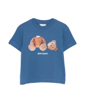 Palm Angels Kids teddy-print crew-neck T-shirt