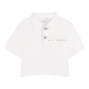 Marc Jacobs Kids flower-embellishment short-sleeve polo shirt