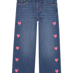 Small girl Billieblush heart-embroidered jeans